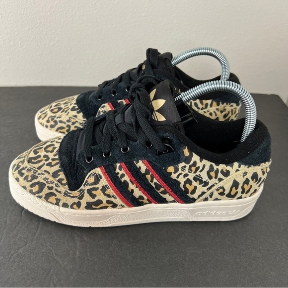 Adidas Rivalry Low Leopard Print Sneakers - Picture 2 of 8